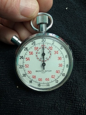 Swiss Made Berco-Stop Vintage Mechanical Wind Up Stopwatch