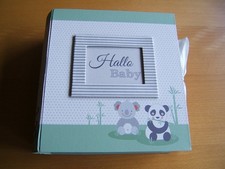 Geschenkkarton Hallo Baby  neu Deko Pappe Geburt