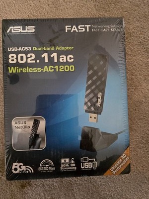 NEW ASUS Dual Band Wireless Adapter & Extension 802.11ac USB-AC53 AC1200 zacu