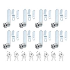 1/8 Zoll Schrankschl&ouml;sser mit Schl&uuml;ssel,8er-Pack Nockenschloss aus Zinklegierung