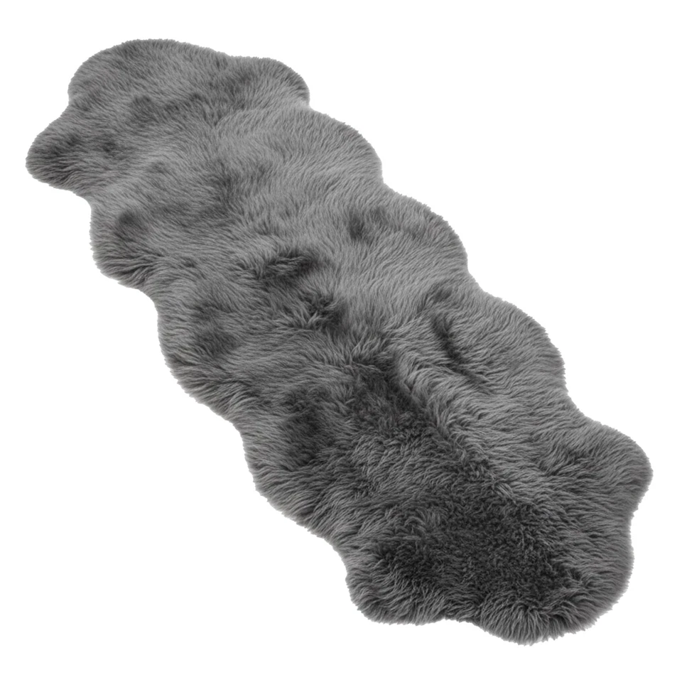 Schaffell 180cm Premium Fell Echtes Lammfell Teppich Naturfell Sheepskin Läufer - Bild 4 von 4