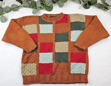 VTG Eddie Bauer Women's 100 Cotton Knit Pullover Sweater Size L 100 Cotton