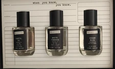 3pc Declassified  Perfume Gift Set - Subtil33, White Tabaco,Cedar Blue New
