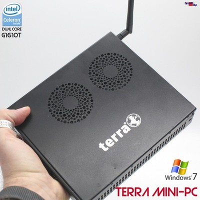 Terra Mini PC Computer 160GB 8GB Dual Core Win 7 WiFi Dual LAN 1009356 WORTMANN