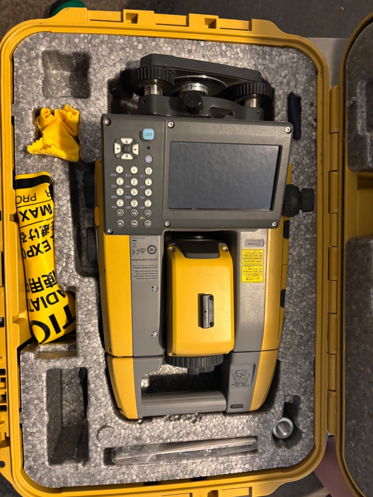 topcon gt 505 robotic total station with FC 5000 data collector