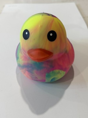 Toymendous Laffy Quacks Jumbo Tie Dye Swirl Squishy Duck Squeeezy