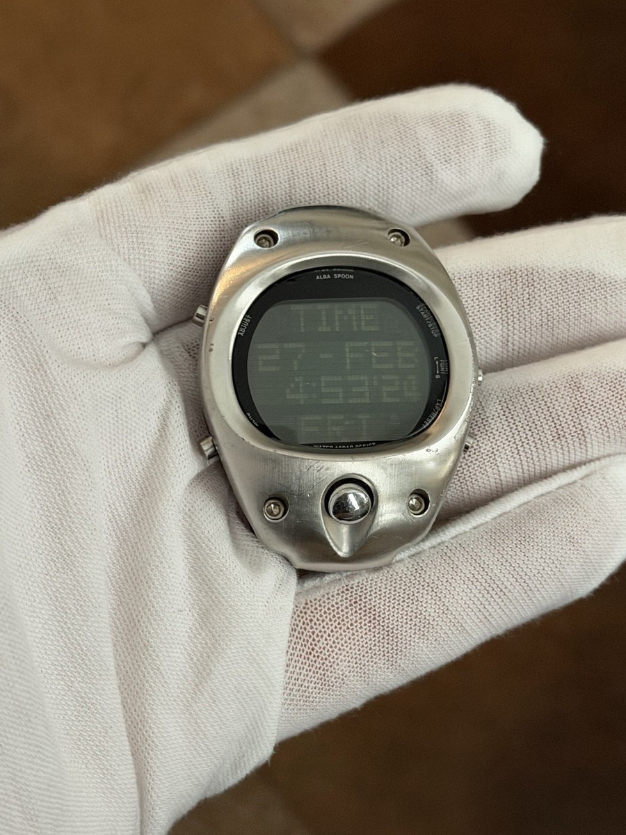 Rare Vintage Seiko Alba Spoon W854-4010 Men's Digital Sports Watch
