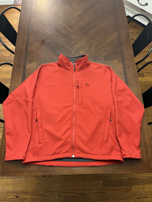 Nike ACG Jacket Mens L Hiking Full Zip Red Gorpcore Activewear Outdoor