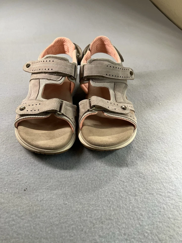 Sandalias SAS Embark para mujer talla 10 N beige gamuza ajustables cómodas para caminar nuevas sin etiquetas Foto 2 de 4