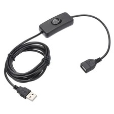 6.56ft USB Switch Extension Cable with on OFF Switch Inline Toggle Switch Power