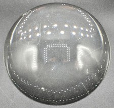 Vintage Original Magnifying Glass Crystal Desk Paperweight Paper Weight 6 1/2"