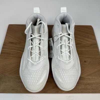 New NWB Mens Adidas Exhibit A Mid White Basketball Shoes  display picture 3