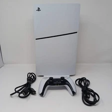 Sony PlayStation 5 Slim Disc Edition 1TB White Console Gaming System CFI-2015