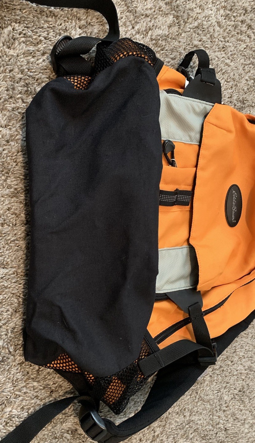 Eddie Bauer Orange Backpack Adjustable Multiple P… - image 13