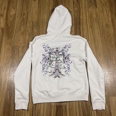 Vintage Tapout Hoodie Womens XL Full Zip Cross Graphic Sweatshirt MMA Tattoo