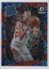 2017 Panini Donruss Optic Rated Rookie Fast Break Red Prizm 60/85 Zhou Qi 0n17