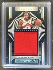 2024-25 Panini Obsidian Jonathan Mogbo Unbreakable Memorabilia RC Jersey #/249