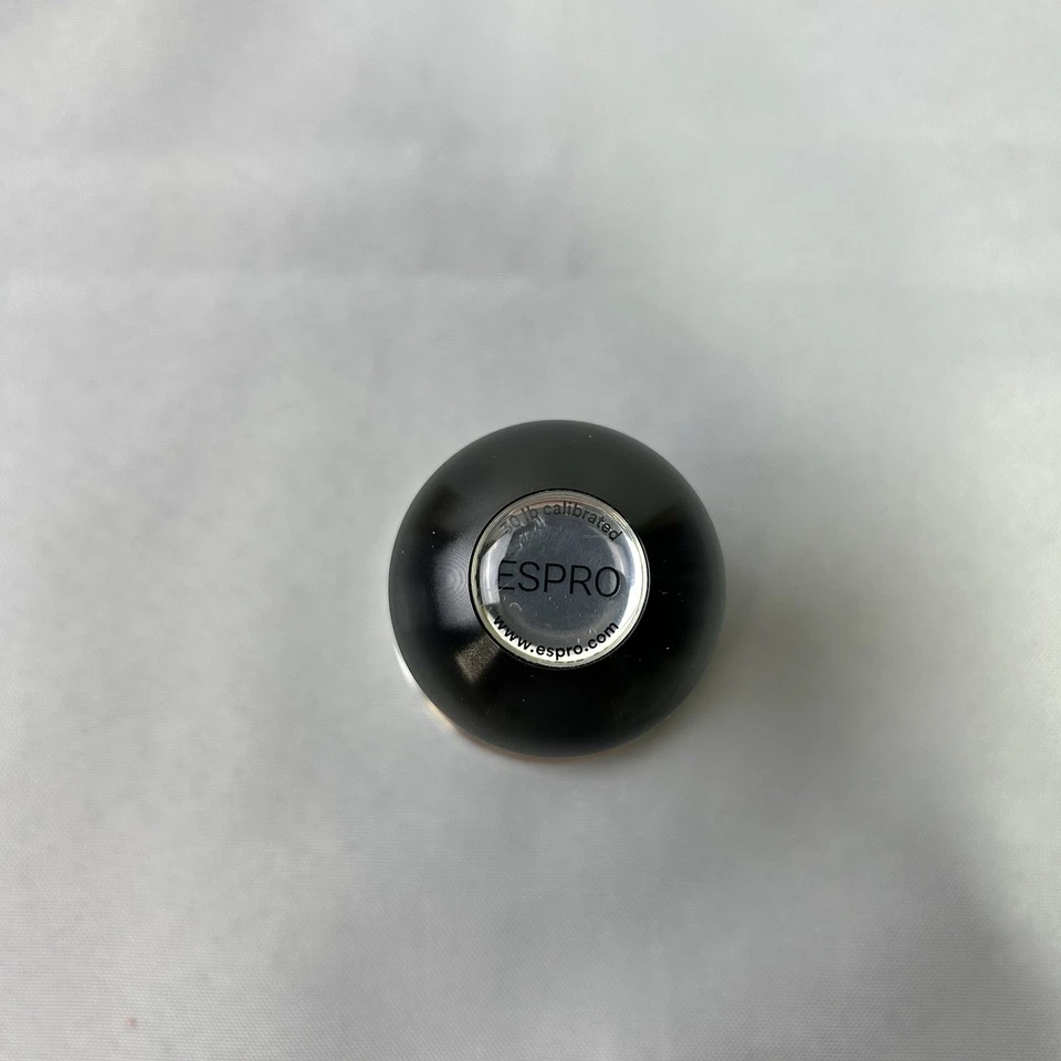 Manipulación de café espresso calibrado ESPRO 30 lb fuerza de apisonamiento negro 58 mm plano Foto 4 de 4