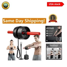 2-in-1 Forearm Strengthener & Wrist Roller:  Grip for Strength & Recovery