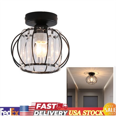 Flush Mount Ceiling Light Iron Chandelier E27 Porch Hallway Pendant Lamp Fixture
