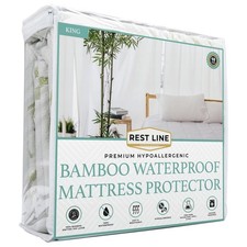 King Size 78x80  Premium Bamboo Waterproof Mattress Protector, 100 ... Fas