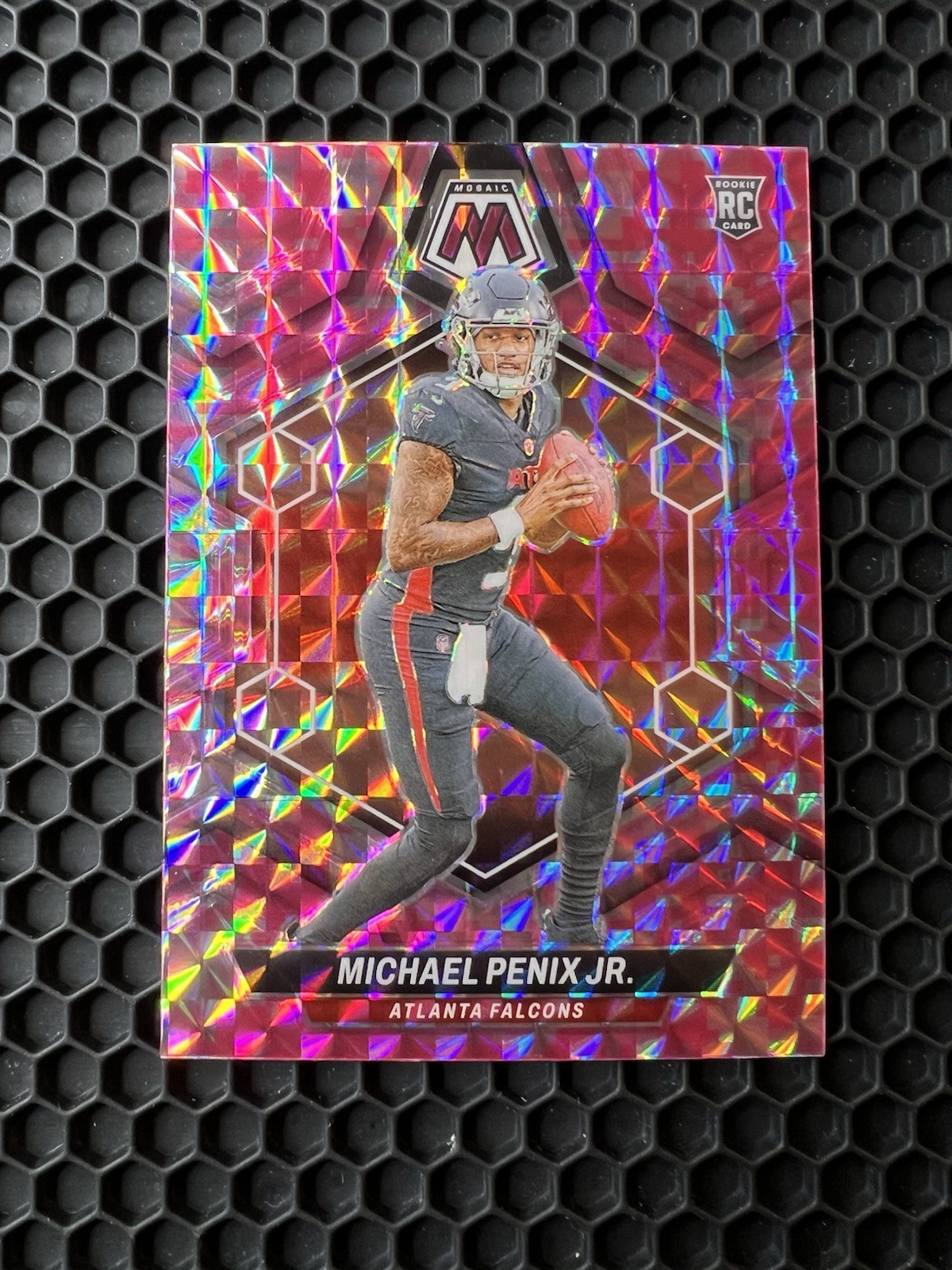 2024 Panini Mosaic Football Michael Penix Jr. #308 Camo Pink Mosaic Prizm (RC)