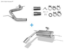 Fox Edelstahl Racing-Komplettanlage ab Kat Seat Altea 5P 129x106mm oval