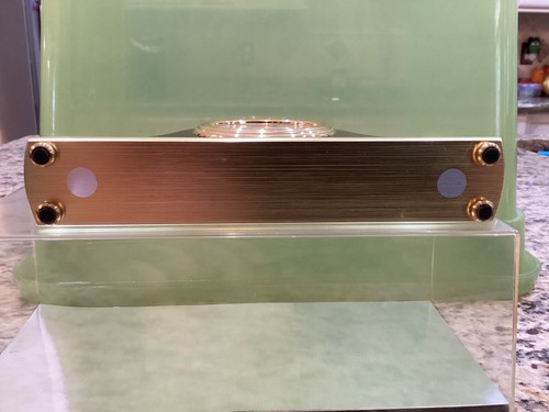 Danbury Clock Company Desk Clock - German Quartz Movement - Cherry Finish NICE ! - Picture 8 of 11