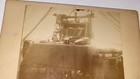 Rare Antique Western American Camp Tent Interior! Rifle Banjo Axe Cabinet Photo! — photo 3