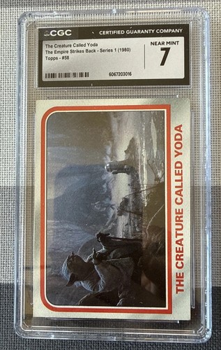 1980 The Empire Strikes Back - Series I Topps The Creature Called Yoda CGC 7 NM
