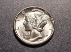 Gem BU 1944-S Mercury Dime