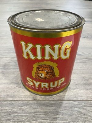 King Syrup Metal Tin Lion Head Torbitt & Cattleman Co Buckner Kentucky Decor