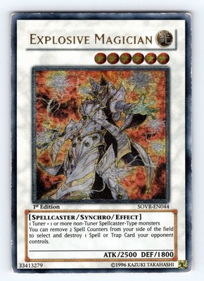 Yugioh Explosive Magician SOVR-EN044 1st Ultimate Rare - MP  