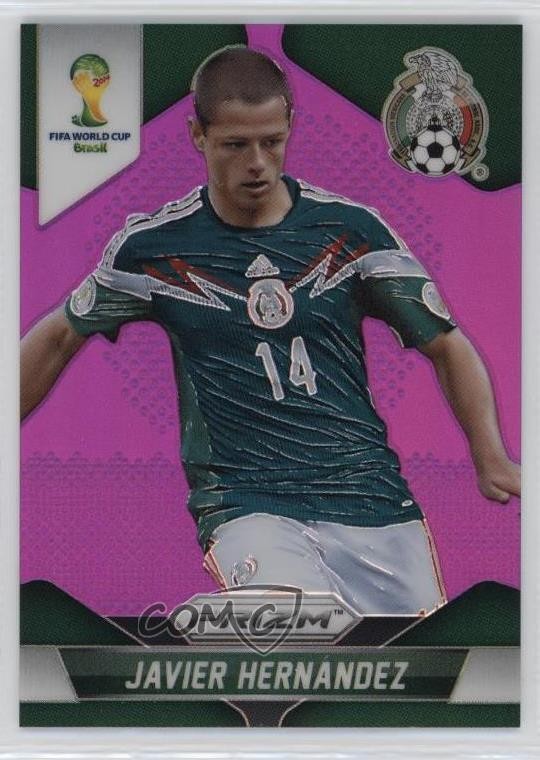 2014 Panini Prizm World Cup Purple Prizm 51/99 Javier Hernandez #148