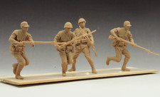 1/32 Resin WWII Japanese 4 soldiers fighting unpainted