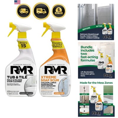 RMR Bathroom Breakthrough Bundle   Tub & Tile Cleaner + Xtreme Soap Scum Remo...