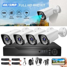4CH 5MP Lite DVR 1080P Home Outdoor CCTV Security Camera System Kit Night Vision