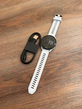 Garmin Forerunner 165 (Mist Grey/Whitestone) excellent condition; GPS, AMOLED