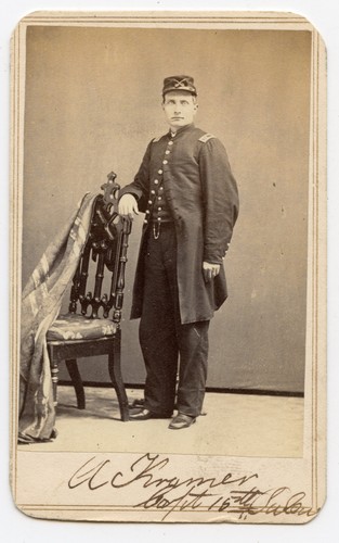 ID'd ink-signed Civil War CDV 15th Pennsylvania Cav., Co M, Morse's Nashville TN