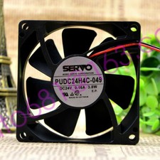 1pc SERVO PUDC24H4C-049 24V 0.16A 3.8W 8025 8CM Double Ball 2-wire Inverter Fan