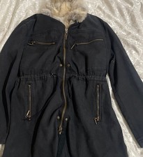 parka roberto cavalli da donna con pelliccia