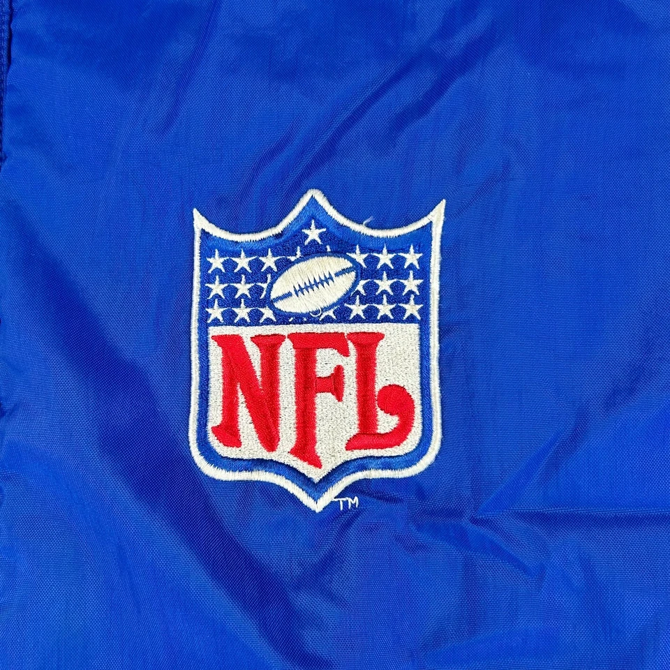 Chaqueta DE COLECCIÓN NFL Pro Line Para Hombres XXXL Azul Nike Abrigo Parka Pesado Swoosh Años 90 Y2K Foto 4 de 4