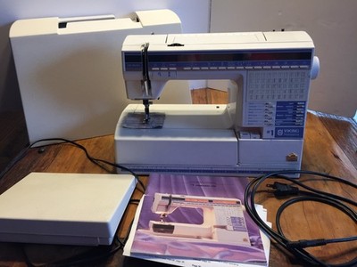 VIKING HUSQVARNA  Sewing Machine,300 Series,Pedal,Manual,Lots of Extras,Works!