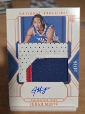 24-25 National Treasures - Rookie Patch Autographs Judah Mintz #130 Orange /75