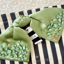 LELE SADOUGHI Paloma Jeweled Birthstone Bow August Peridot orig 135 NWT