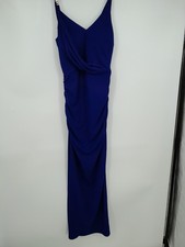 Michelle Keegan Embe Strap Slit Maxi UK Size 10 Navy