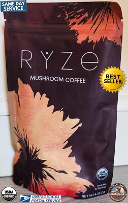 Ryze MushCFFroom Coffee Organic New 30 SERVINGS FREE SHIPPING SAME OR NEXT DAY