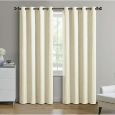 Modern Grommet Blackout Curtain Panel Home Drapes Decor Energy Efficient 50"X84"
