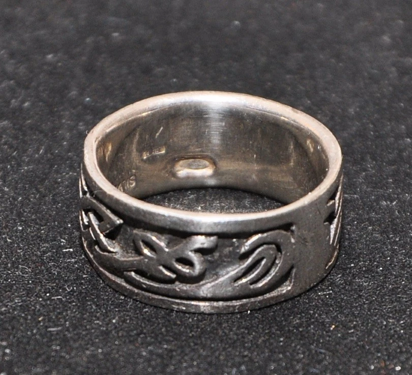 Anello donna argento 800 vintage inciso  16,5 mm - Immagine 2 di 4