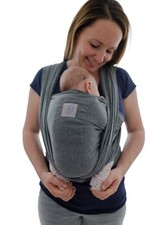 Babytragetuch mit Vordertasche Baby Tragetasche Anleitung Tragetuch schwarz grau